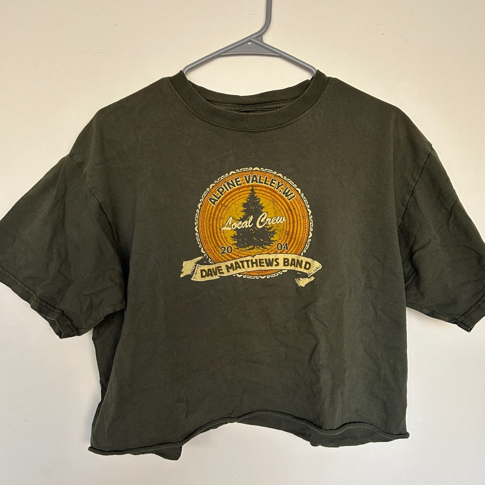 Vintage Dave Matthew’s band cropped t shirt